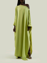 Casual Button-Detail Off-Shoulder Slit Maxi Dress